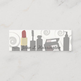 Minitarjeta De Visita Cosmetóloga Feminista Moderna Swirl