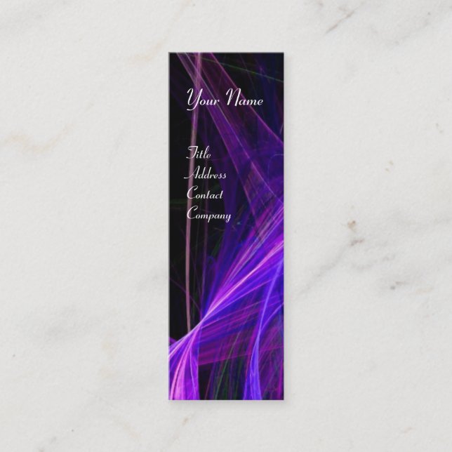 Minitarjeta De Visita CRAZY FOTON MONOGRAM gema azul (Anverso)