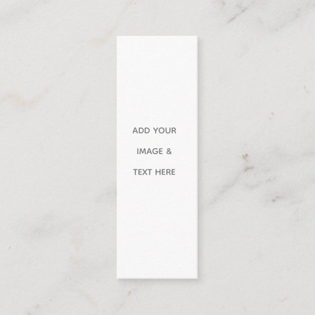Minitarjeta De Visita Create Your Own white  (Anverso)
