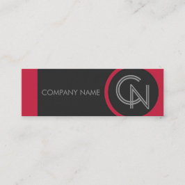 Minitarjeta De Visita Crimson Red Bold