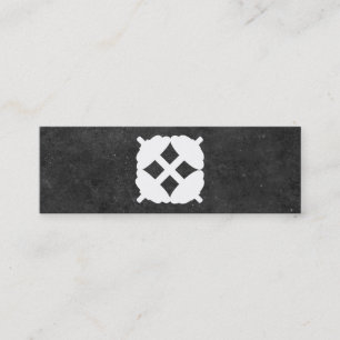 Minitarjeta De Visita Cruce de Dumbbell   Entrenador personal (pizarra)