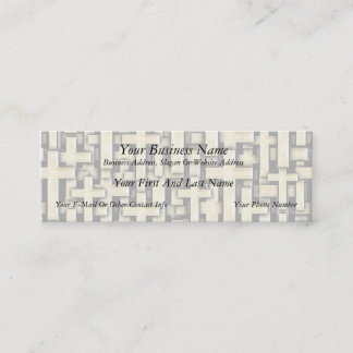 Minitarjeta De Visita Cruces dorados