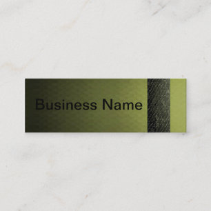 Minitarjeta De Visita Crystal Mosaic Olive Business Card Skinny-Design 1