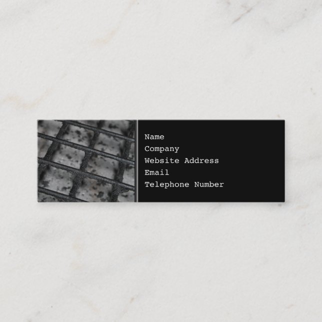 Minitarjeta De Visita Cuadro de la parrilla del Bbq (Anverso)