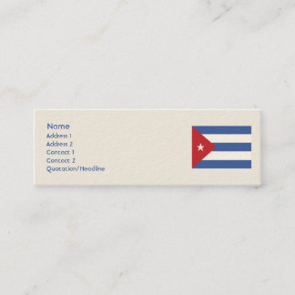 Minitarjeta De Visita Cuba - flaca