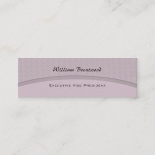 Minitarjeta De Visita Curva gris pálida