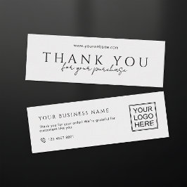 Minitarjeta De Visita Customers Order Packaging Thank You Mini Inserts