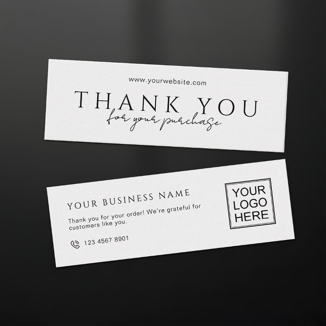 Minitarjeta De Visita Customers Order Packaging Thank You Mini Inserts (Subido por el creador)