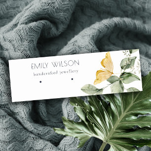 Minitarjeta De Visita Cute Garden Foliage Butterflies Earl Display