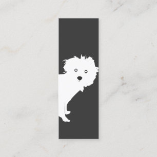 Minitarjeta De Visita Cute Peeking Pup
