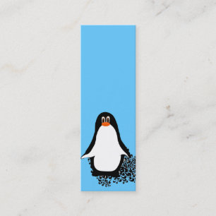 Minitarjeta De Visita Cute pingüino