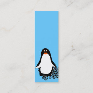 Minitarjeta De Visita Cute pingüino