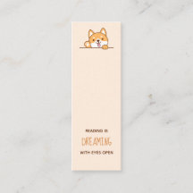 Cute Shiba Inu Corgi Dog Bookmark Cita