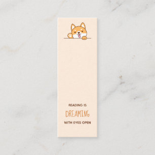 Minitarjeta De Visita Cute Shiba Inu Corgi Dog Bookmark Cita