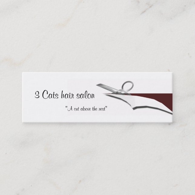 Minitarjeta De Visita cutwork (Anverso)