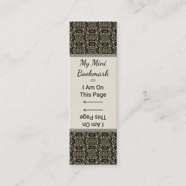 Minitarjeta De Visita Dámpara de pincel de cosecha dorada personalizada (Anverso)