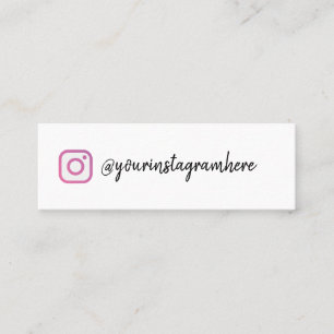 minitarjeta de visita de Instagram