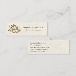 Minitarjeta De Visita Deer acuarela de bonito que baja el Boho