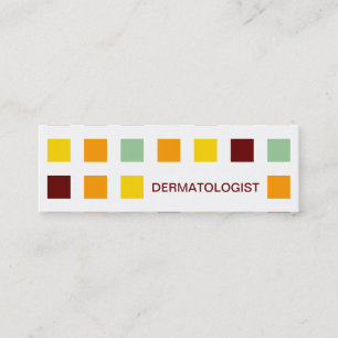 Minitarjeta De Visita DERMATOLOGIST (cuadrados mod)
