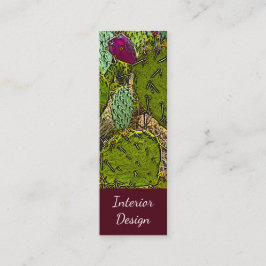 Minitarjeta De Visita Desierto botánico del diseñador interior