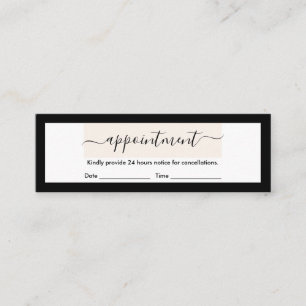 Minitarjeta De Visita Designación de caligrafía moderna de Moda de dis