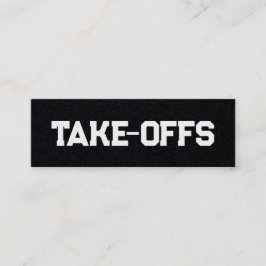 Minitarjeta De Visita Despidos