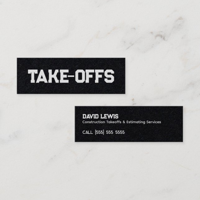 Minitarjeta De Visita Despidos (Anverso / Reverso)