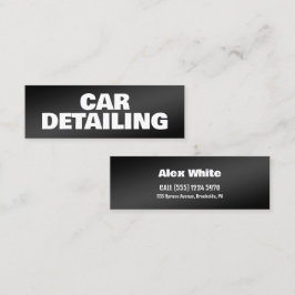 Minitarjeta De Visita Detailer de coches