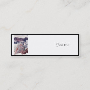 Minitarjeta De Visita Detrás del lagarto del Gran Cañón