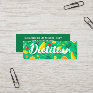 Minitarjeta De Visita Dietista Nutricionista