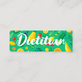 Minitarjeta De Visita Dietista Nutricionista