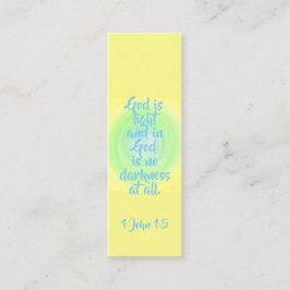 Minitarjeta De Visita Dios es luz y en Dios no hay ninguna oscuridad