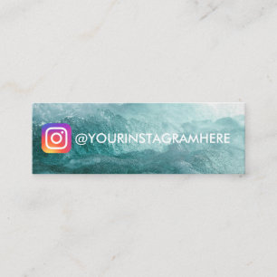 MINITARJETA DE VISITA DISEÑO DE INSTAGRAM OCEAN WAVE