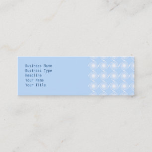 Minitarjeta De Visita Diseño espiral azul claro y blanco del modelo