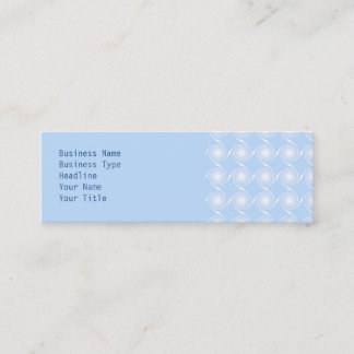 Minitarjeta De Visita Diseño espiral azul claro y blanco del modelo