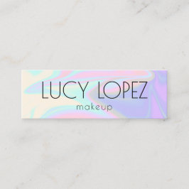 Minitarjeta De Visita Diseño holográfico elegante y elegante