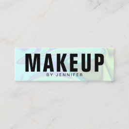 Minitarjeta De Visita Diseño holográfico elegante y elegante