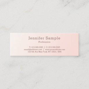 Minitarjeta De Visita Diseño Minimalista creativo y moderno simple tact
