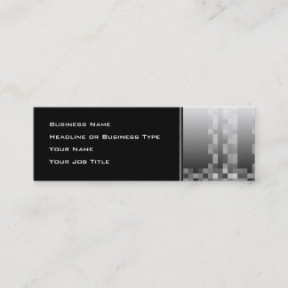 Minitarjeta De Visita Diseño moderno abstracto blanco y negro