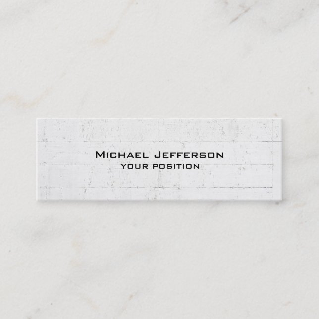 Minitarjeta De Visita Diseño moderno de paredes grises de moda (Anverso)