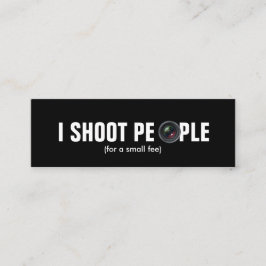 Minitarjeta De Visita Disparo a la gente - Papel metálico (fotografía)