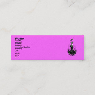 Minitarjeta De Visita Diva de la moda - Consigue la flaqueza