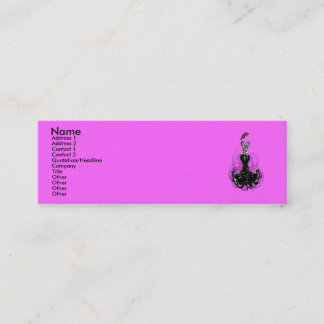 Minitarjeta De Visita Diva de la moda - Consigue la flaqueza