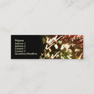 Minitarjeta De Visita Diversión de fibra óptica