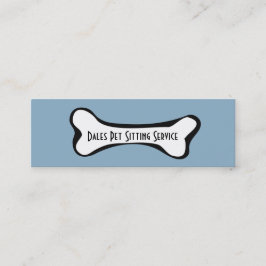 Minitarjeta De Visita Dog Bone Mascota Business
