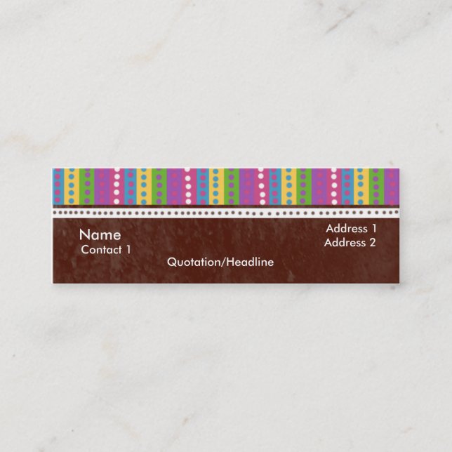 Minitarjeta De Visita Dolla (Anverso)