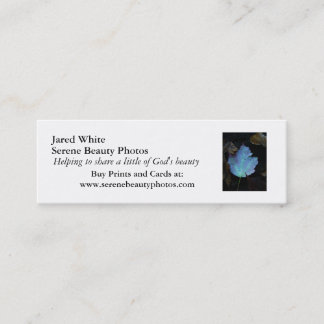 Minitarjeta De Visita DSC07579, blanco de Jared, fotos serenas de la