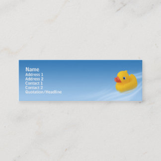 Minitarjeta De Visita Ducky - flaco