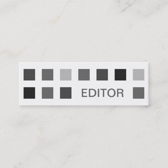 Minitarjeta De Visita EDITOR (mod cuadrados) (Anverso)