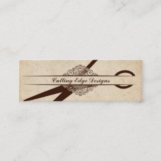 Minitarjeta De Visita el beige texturizó los esquileos de papel del